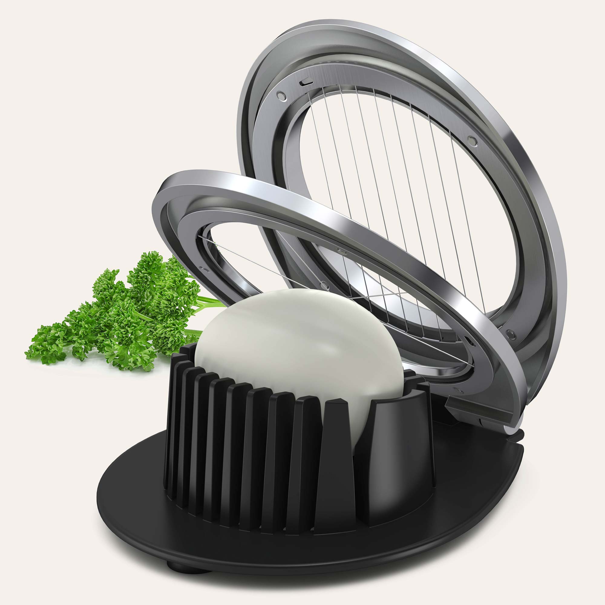 Produktbild Eierschneider mit Petersilie im Hintergrund