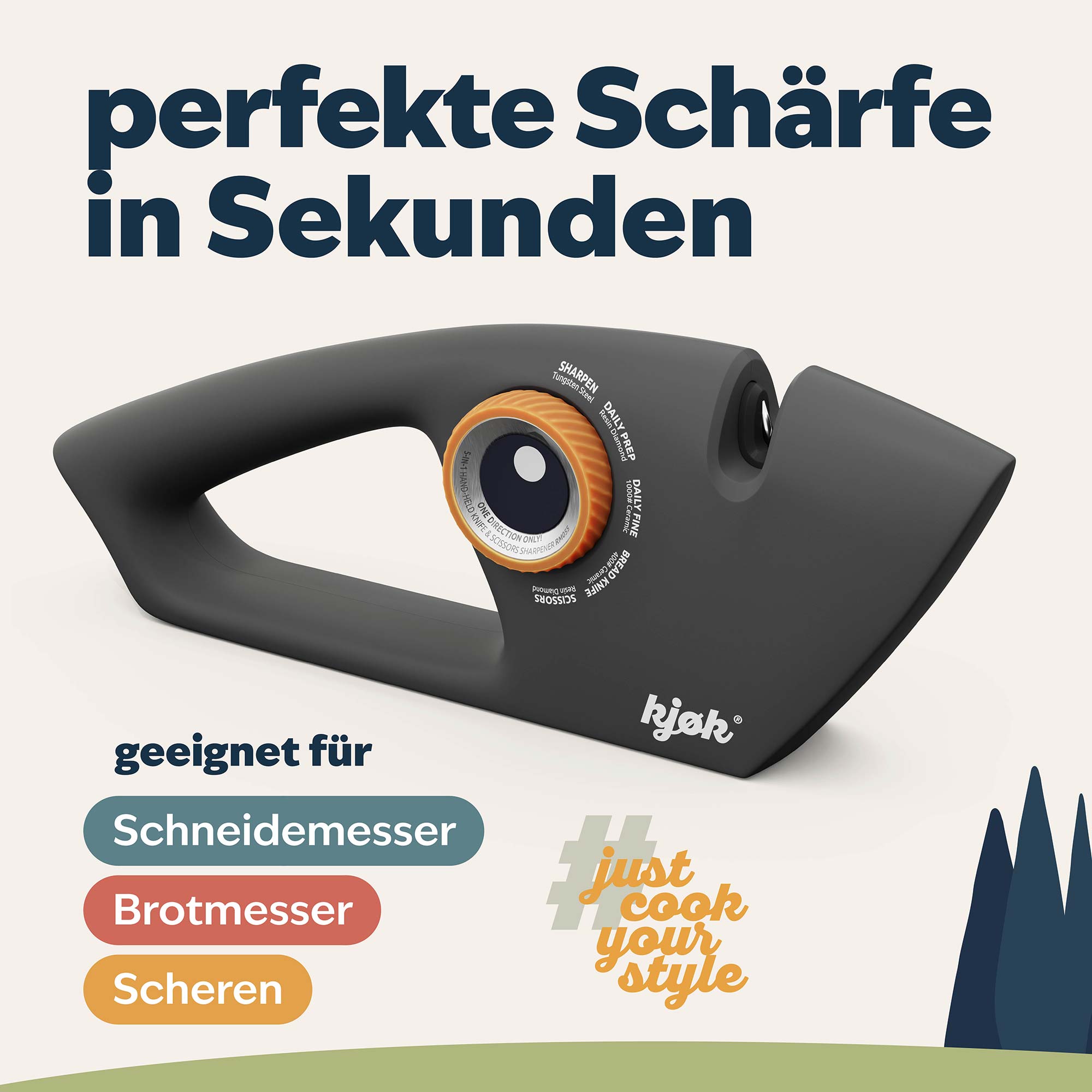 Gut belichtete Aufnahme von Messerschärfer 5in1