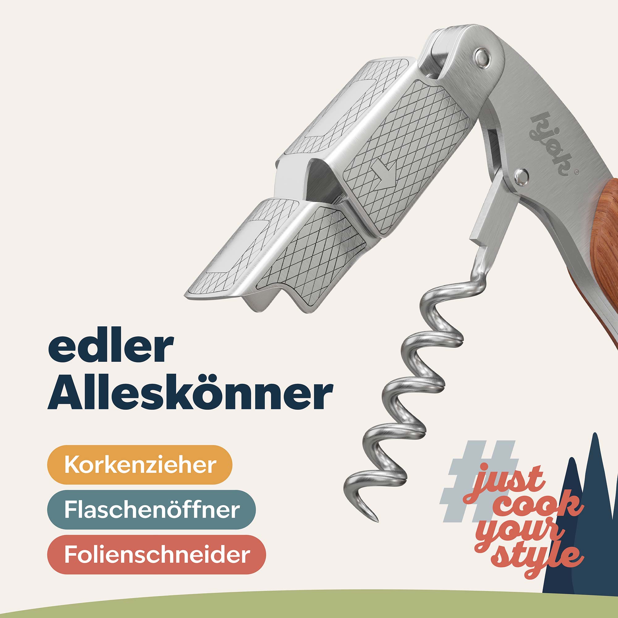 Kellnermesser mit Folienschneider