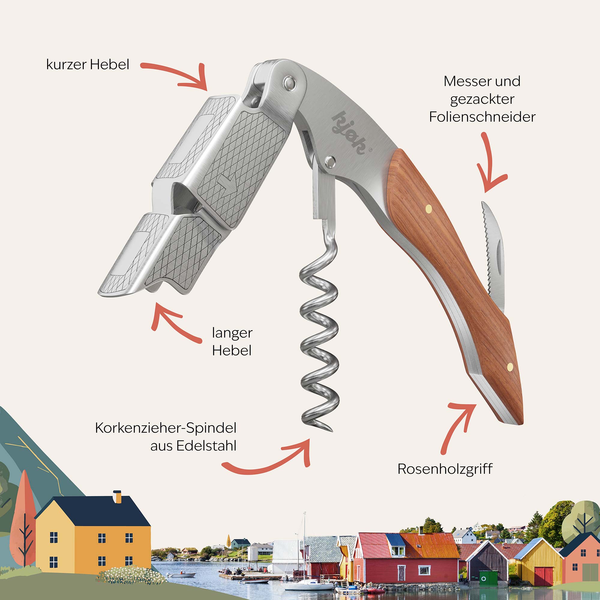 Details des Kellnermessers