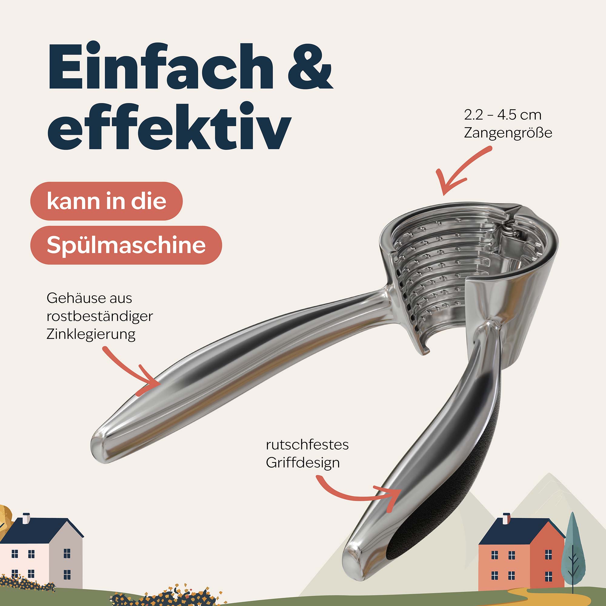 Details des Nussknackers beschrieben