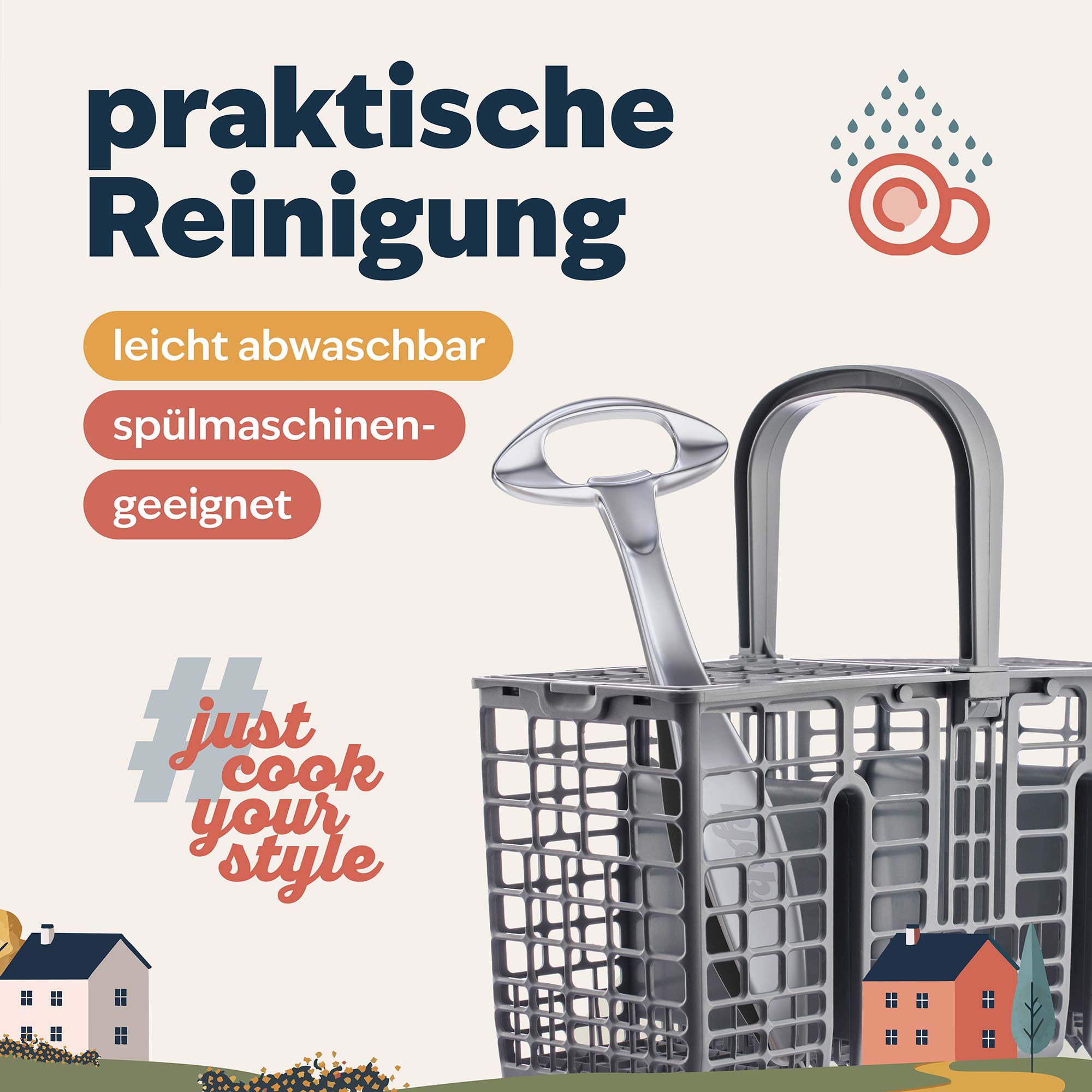 Flaschenöffner in Spülmaschinenkorb