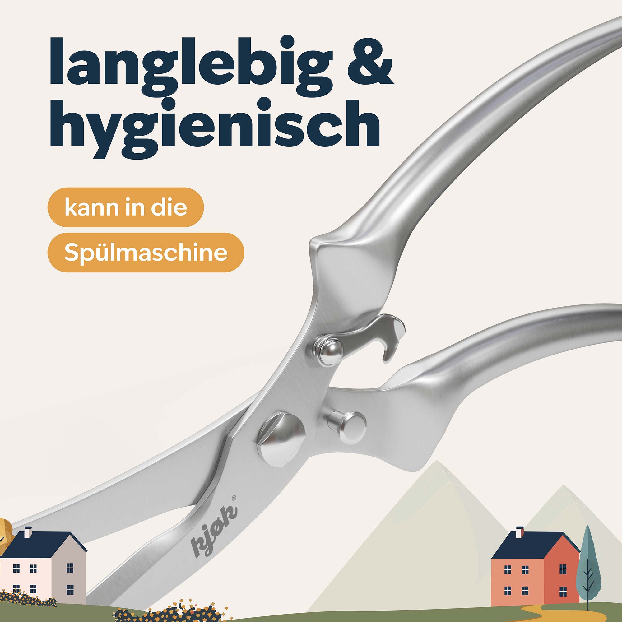 Nahaufnahme Material Geflügelschere