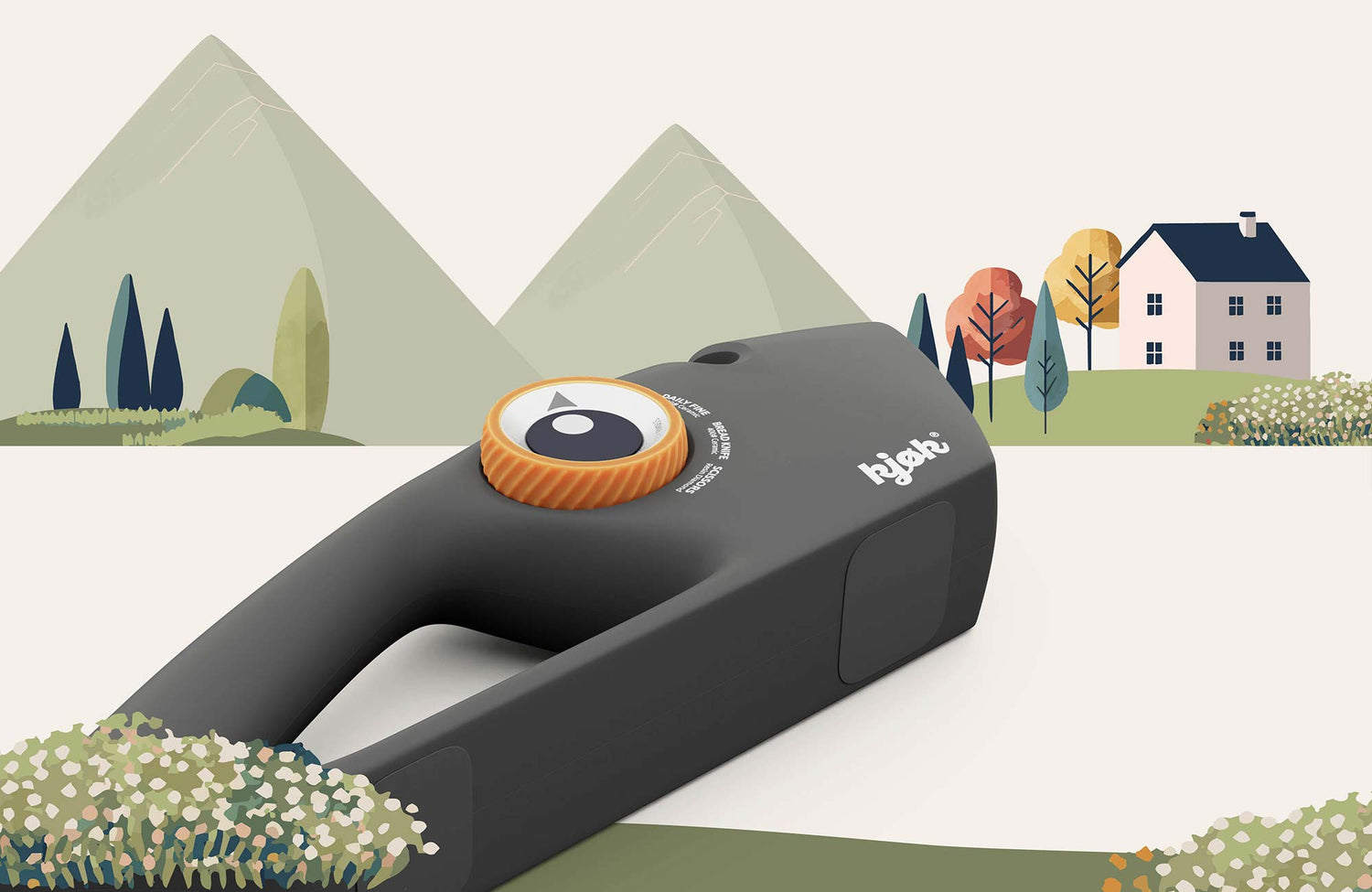 Unterseite Messerschärfer 5in1 mit rutschfestem Gummi