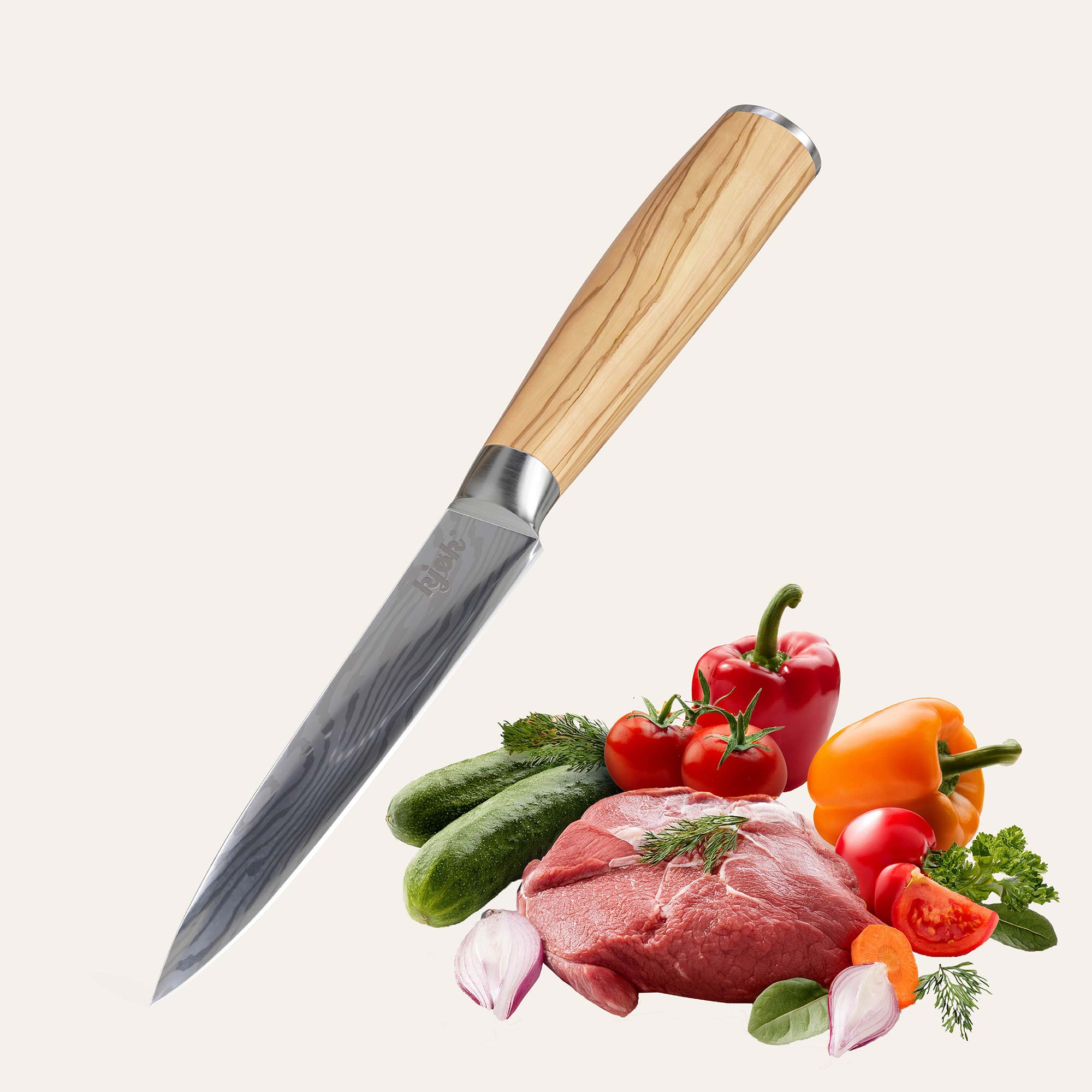 Scharfes Allzweckmesser mit 13 cm Klinge