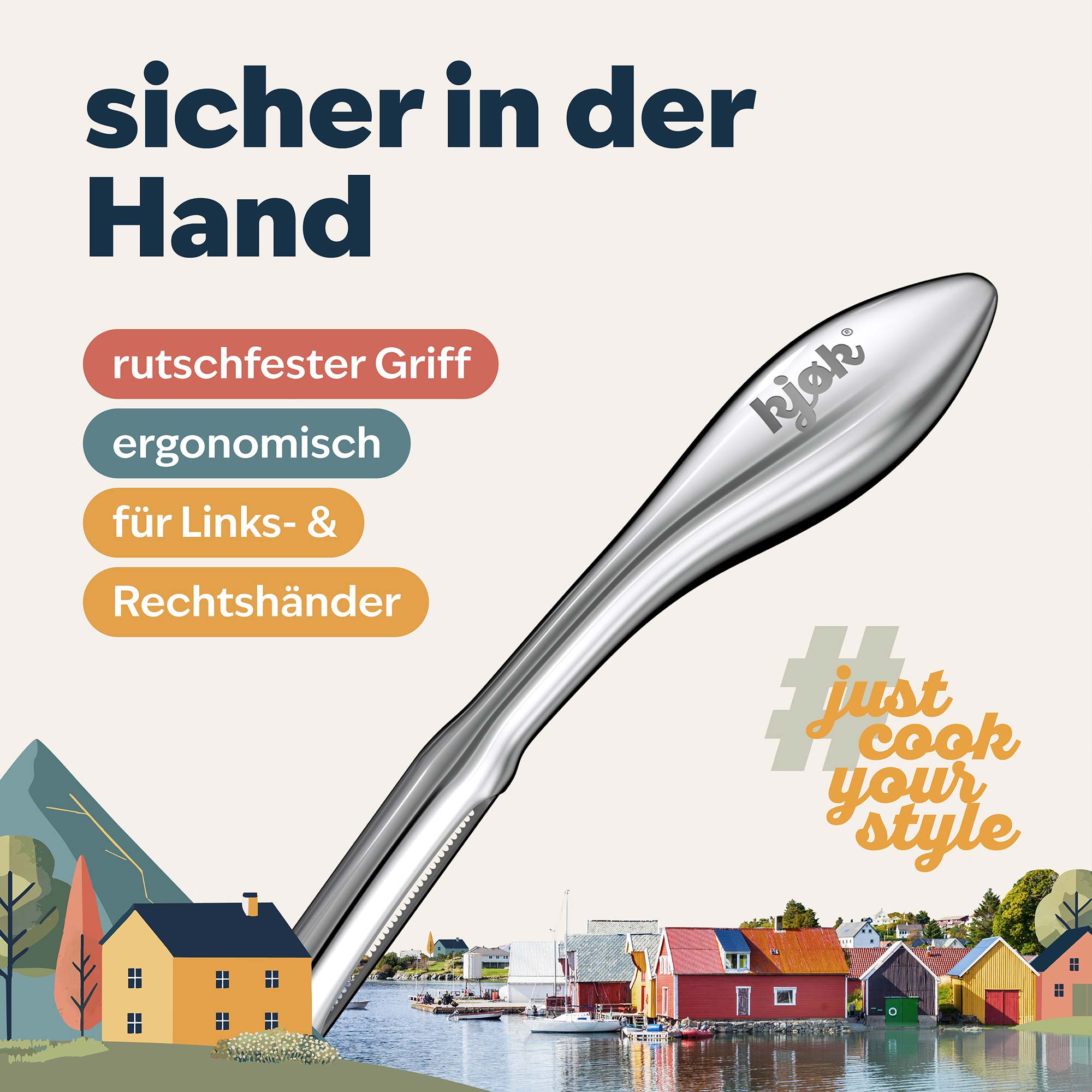 Ergonomischer Sparschäler mit rutschfestem Griff