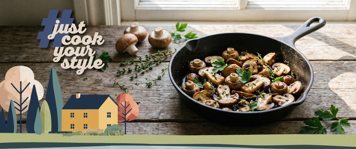 Pilzpfanne Rezept: Champignons und Steinpilze mit frischen Kräutern