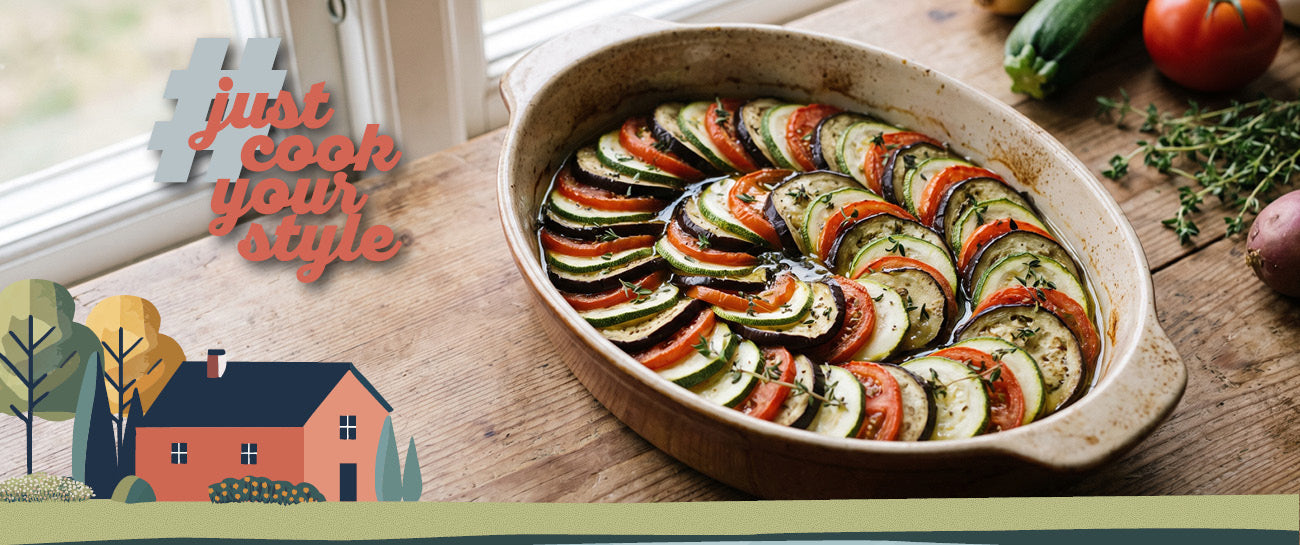 Ratatouille aus dem Ofen: ein Blech, 45 Minuten