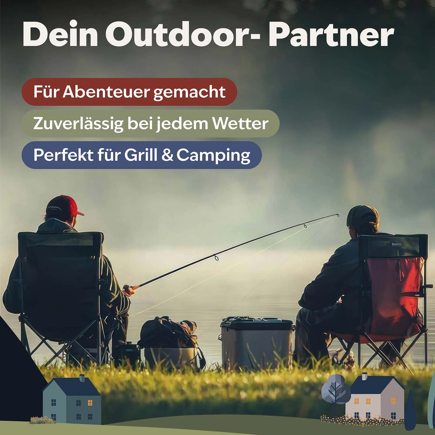 Messer Lederetui im Einsatz beim Grillen und Kochen im Freien