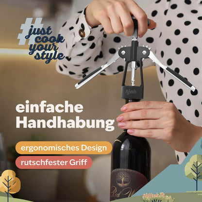 Fkügel Korkenzieher mit ergonomischen und rutschfestem Griff